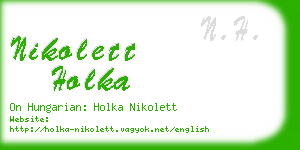 nikolett holka business card